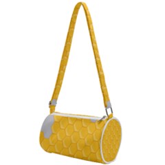 Hexagons Yellow Honeycomb Hive Bee Hive Pattern Mini Cylinder Bag