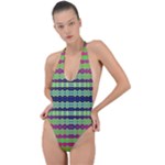 Tranquility Backless Halter One Piece Swimsuit