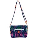Pattern-vector Shoulder Bag with Back Zipper View3