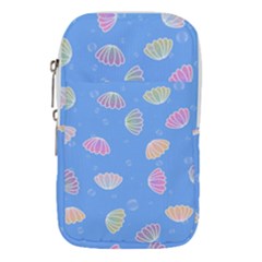 Seashell Clam Pattern Art Design Waist Pouch (large)