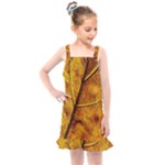 Leaf Leaf Veins Fall Kids  Overall Dress