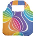 Illustration Abstract Background Pattern Rainbow Color Foldable Grocery Recycle Bag View2