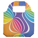 Illustration Abstract Background Pattern Rainbow Color Premium Foldable Grocery Recycle Bag View2