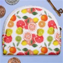 Citrus Fruit Seamless Pattern Horseshoe Style Canvas Pouch View2