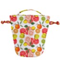 Citrus Fruit Seamless Pattern Drawstring Bucket Bag View1