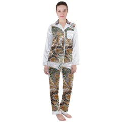 Im Fourth Dimension Colour 52 Satin Long Sleeve Pajamas Set