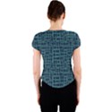 Abstract Illustration Background Rectangles Pattern Crew Neck Crop Top View2