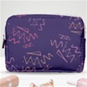 Background Abstract Pattern Design Make Up Pouch (Medium) View1