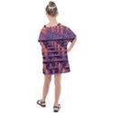 Abstract Pattern Colorful Background Kids  One Piece Chiffon Dress View2