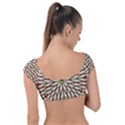 Kaleidoscope Line Triangle Pattern Cap Sleeve Ring Bikini Top View2