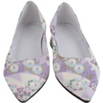 Purple Japanese Pattern Texture Violet Textile Women s Block Heels 