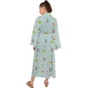 Background Pattern Panda Bamboo Maxi Kimono View2