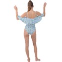 Background Pattern Panda Bamboo Drape Piece Swimsuit View2