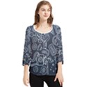 Internet Planet Drink Computer Chiffon Quarter Sleeve Blouse View1