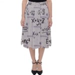 Pattern Wallpaper Math Formula Albert Einstein Classic Midi Skirt