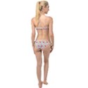 Geometric Shape Pattern Shapes Twist Bandeau Bikini Set View2