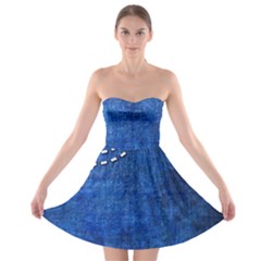 Background-jeans  Strapless Bra Top Dress