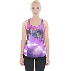 Astronaut Earth Space Planet Fantasy Piece Up Tank Top