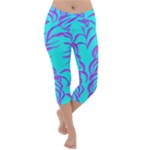 Branches Leaves Colors Summer Lightweight Velour Capri Yoga Leggings