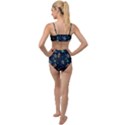 Monster Alien Pattern Seamless Background Tied Up Two Piece Swimsuit View2