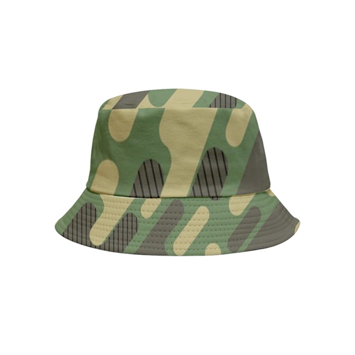 Camouflage Pattern Background Inside Out Bucket Hat (Kids)