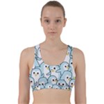 Penguin pattern Back Weave Sports Bra