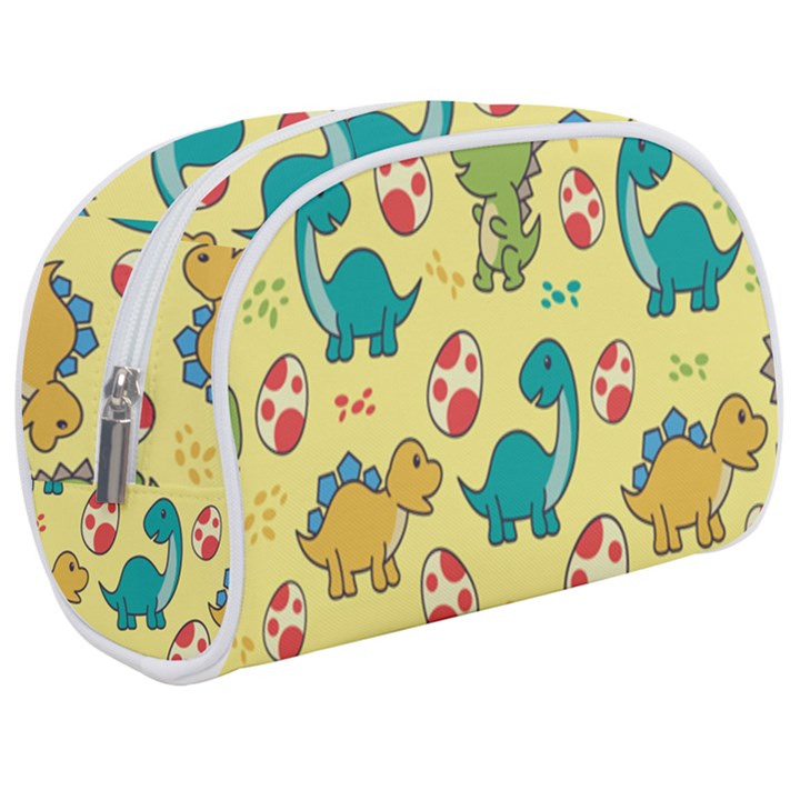 Seamless pattern with cute dinosaurs character Make Up Case (Medium)