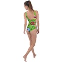 Modern-comics-background-pattern-with-bombs-lightening-jagged-clouds-speech-bubbles Side Cut Out Swimsuit View2