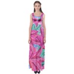 Sheets Tropical Reason Print Pattern Design Empire Waist Maxi Dress