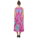 Sheets Tropical Reason Print Pattern Design Midi Tie-Back Chiffon Dress View2