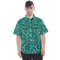 Tropical Monstera  Men s Short Sleeve Shirt