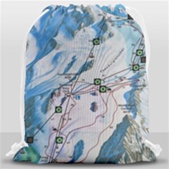 Map Zermatt The Alps Matterhorn Switzerland Mountain Nature Drawstring Bag (large)