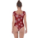 Snowflakes And Star Patternsred Snow Short Sleeve Leotard  View2
