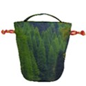 Forest Scenery Nature Trees Woods Drawstring Bucket Bag View1