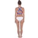 Letters Pattern Folding Umbrellas 2 Cross Back Hipster Bikini Top  View2