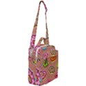 Doughnut Doodle Colorful Seamless Pattern Crossbody Day Bag View2