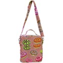 Doughnut Doodle Colorful Seamless Pattern Crossbody Day Bag View3