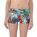 Graffiti Characters Seamless Patterns Reversible Boyleg Bikini Bottoms View1
