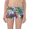Graffiti Characters Seamless Patterns Reversible Boyleg Bikini Bottoms View3