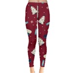 Flat Design Christmas Pattern Collection Art Leggings 