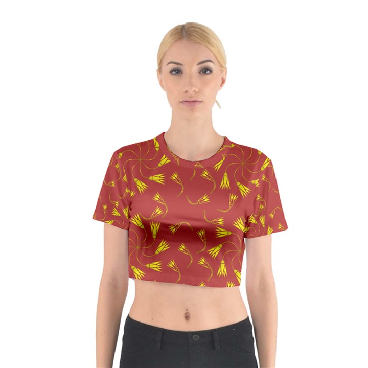 Background Pattern Texture Design Cotton Crop Top