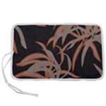 Leaf Leaves Pattern Print Pen Storage Case (L)