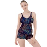 Fractal Abstract Art Boyleg Tankini Set 