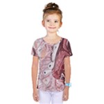 Cora; abstraction Kids  One Piece Tee