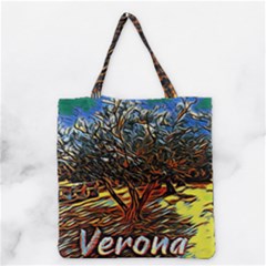 Colorful Verona Olive Tree Grocery Tote Bag