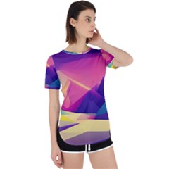 Abstract Geometric Landscape Art Perpetual Short Sleeve T-shirt