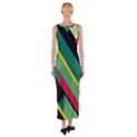 Pattern Abstract Geometric Design Fitted Maxi Dress View2