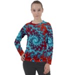 Fractal Pattern Background Women s Long Sleeve Raglan Tee
