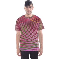 Illustration Pattern Abstract Colorful Shapes Men s Sport Mesh Tee