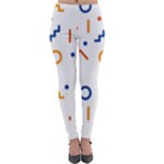 Abstract Dots And Line Pattern T- Shirt Abstract Dots And Line Pattern 4 Lightweight Velour Leggings